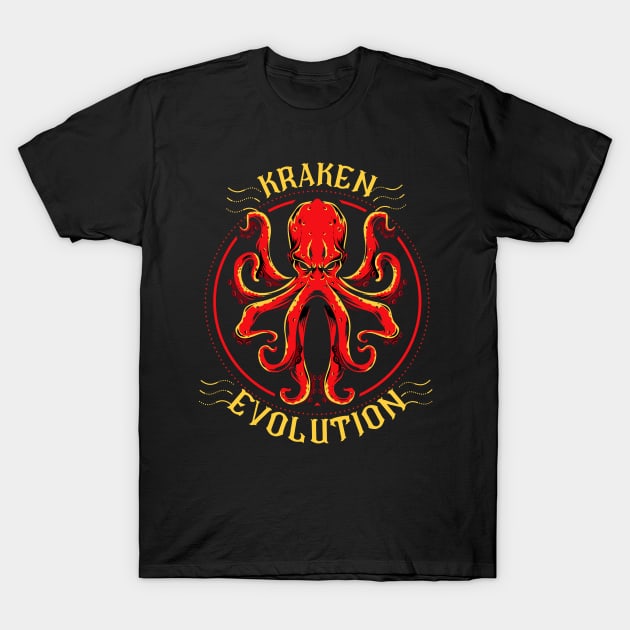 Kraken Evolution T-Shirt by The Good Message Store